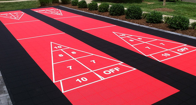 VersaCourt outdoor shuffleboard courts