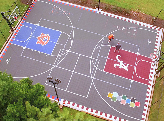 custom designed game court